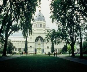 Royal Exhibition Building and Carlton Gardens, designed by architect Joseph Reed. Australia puzzle