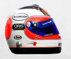 Rubens Barrichello helmet 2010 puzzle