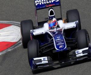 Rubens Barrichello - Williams - Shanghai 2010 puzzle