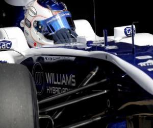 Rubens Barrichello - Williams - Barcelona 2010 puzzle