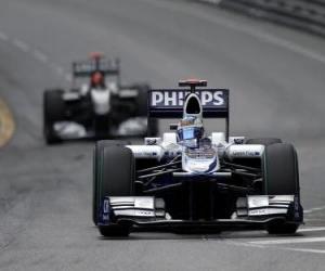 Rubens Barrichello - Williams - Monte-Carlo 2010 puzzle