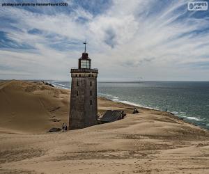 Rubjerg Knude Lighthouse, Denmark puzzle & printable jigsaw