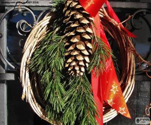 Rustic Christmas Wreath puzzle