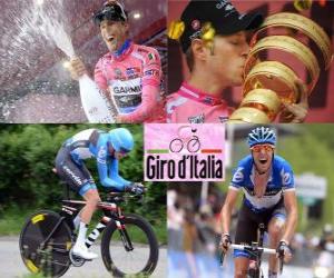 Ryder Hesjedal, winner of the Giro Italy 2012 puzzle