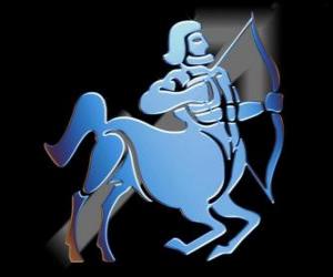 Sagittarius. The centaur, the archer. Ninth sign of the zodiac. Latin name is Sagittarius puzzle