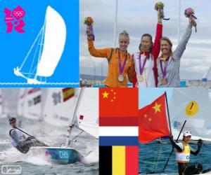 Sailing women's laser London 2012 puzzle