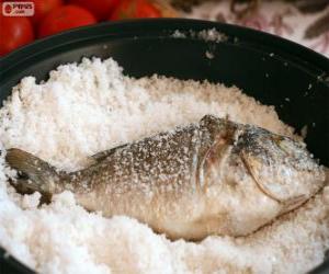 Salt Baked Gilt-Head Bream puzzle