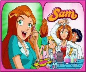 Sam, one of the three spies from Totally Spies puzzle