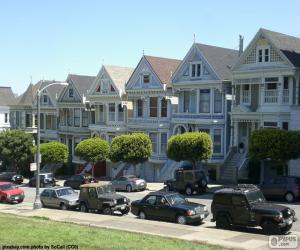 San Francisco Victorian houses puzzle