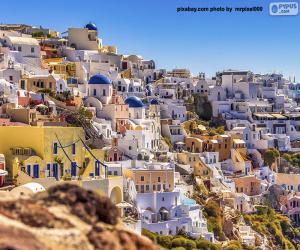 Santorini, a jewel of the Aegean Sea puzzle
