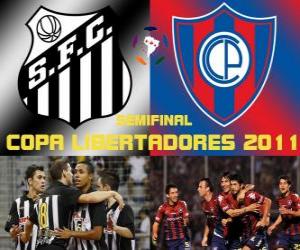 Santos FC - Cerro Porteño. Semifinal Copa Libertadores 2011 puzzle