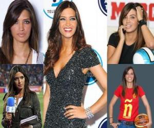 Sara Carbonero is a journalist Spanish sports. puzzle