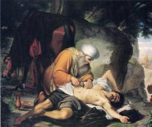 Scene from the Parable of the Good Samaritan puzzle