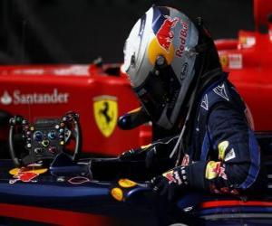 Sebastian Vettel - Red Bull - Shanghai 2010 puzzle