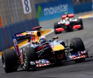 Sebastian Vettel - Red Bull - Valencia 2010 puzzle