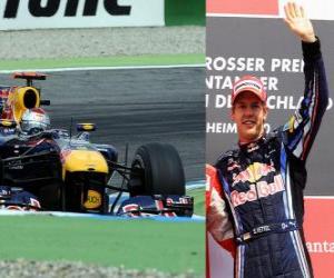 Sebastian Vettel - Red Bull - Hockenheim, German Grand Prix (2010) (Ranked 3rd) puzzle