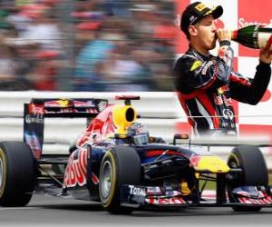 Sebastian Vettel - Red Bull - Silverstone Grand Prix of Great Britain (2011) (2nd Place) puzzle