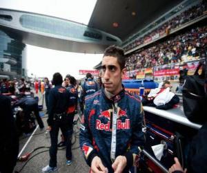 Sebastien Buemi - Toro Rosso - Shanghai 2010 puzzle