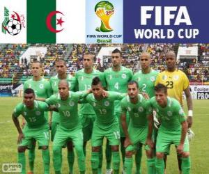 Selection of Algeria, Group H, Brazil 2014 puzzle
