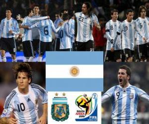 Selection of Argentina, Group B, South Africa 2010 puzzle