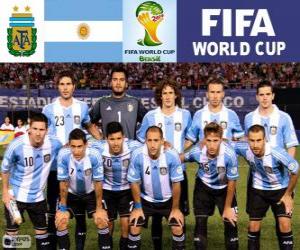 Selection of Argentina, Group F, Brazil 2014 puzzle