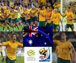 Selection of Australia, Group D, South Africa 2010 puzzle