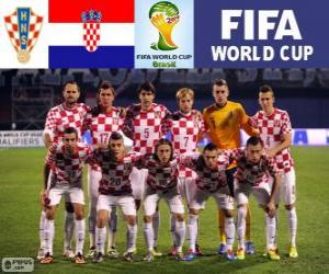 Selection of Croatia, Group A, Brazil 2014 puzzle