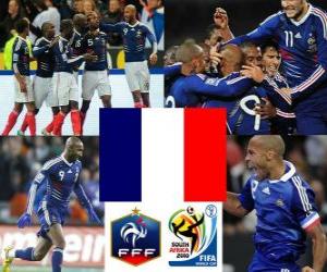 Selection of France, Group A, South Africa 2010 puzzle