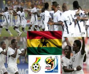 Selection of Ghana, Group D, South Africa 2010 puzzle