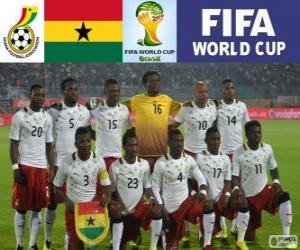 Selection of Ghana, Group G, Brazil 2014 puzzle