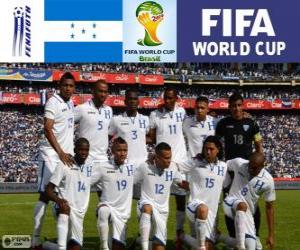 Selection of Honduras, Group E, Brazil 2014 puzzle