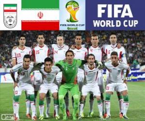 Selection of Iran, Group F, Brazil 2014 puzzle