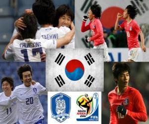 Selection of South Korea, Group B, South Africa 2010 puzzle