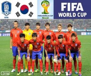 Selection of South Korea, Group H, Brazil 2014 puzzle