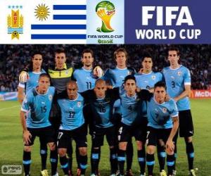 Selection of Uruguay, Group D, Brazil 2014 puzzle