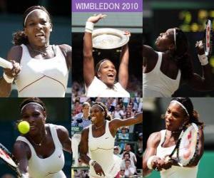 Selena Williams 2010 Wimbledon Champion puzzle