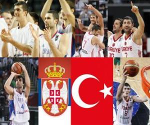 Serbia - Turkey,  semi-finals, 2010 FIBA World Turkey puzzle