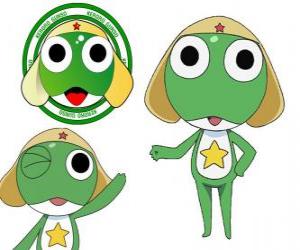Sergeant Frog or Keroro is the main protagonist and a comander of planet Keron's army puzzle