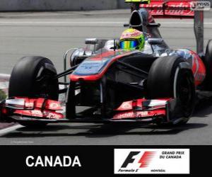 Sergio Perez - McLaren - Circuit Gilles Villeneuve, Montreal, 2013 puzzle