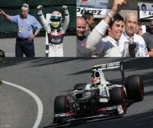 Sergio Perez - Sauber - Grand Prize of Canada (2012) (3rd position) puzzle