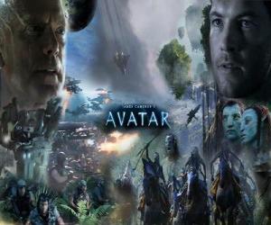 Several characters of avatar puzzle