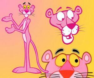 Several images of The Pink Panther puzzle