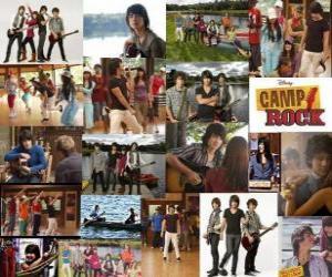 Several pictures of Camp Rock puzzle