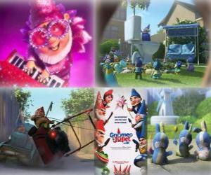 Several pictures of Gnomeo and Juliet puzzle