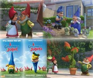 Several pictures of Gnomeo and Juliet puzzle