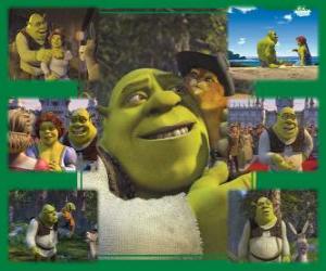 Several pictures of Shrek puzzle