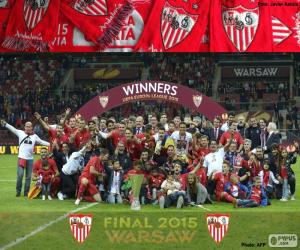 Sevilla, champion Europa League 14-15 puzzle