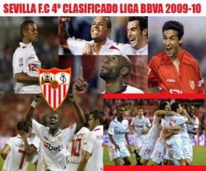Sevilla FC 4 Classified League BBVA 2009-2010 puzzle