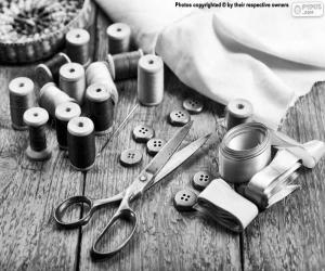 Sewing materials puzzle