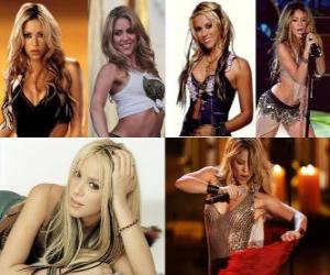 Shakira is a Colombian singer-songwriter and producer pop rock genre in English and Spanish puzzle